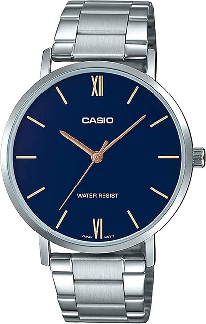 CASIO COLLECTION MINIMAL - PETROL BLUE MTP-VT01D-2BUDF