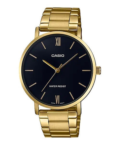 CASIO COLLECTION MINIMAL GOLD - BLACK MTP-VT01G-1BUDF