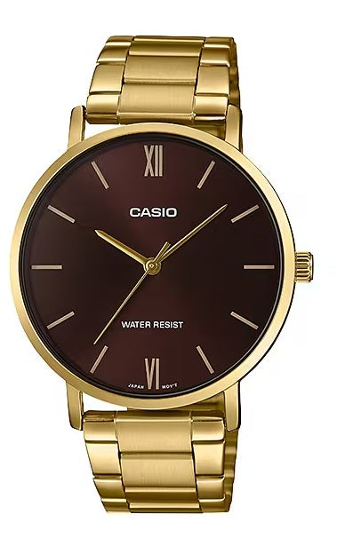 CASIO COLLECTION modelis MINIMAL GOLD - BROWN