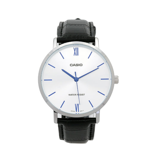 CASIO COLLECTION modelis MINIMAL, LEATHER - BLACK