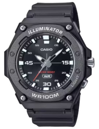 CASIO SPORT modelis DIVER - ILLUMINATOR WR 100MT - BLACK
