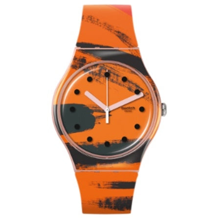 SWATCH modelis BARNS-GRAHAM'S ORANGE AND RED ON PINK