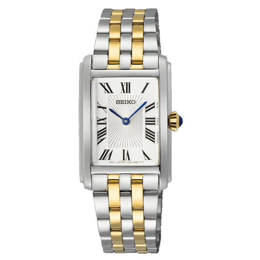 SEIKO modelis CLASSIC "TANK" QUARTZ LADIES TWO-TONE