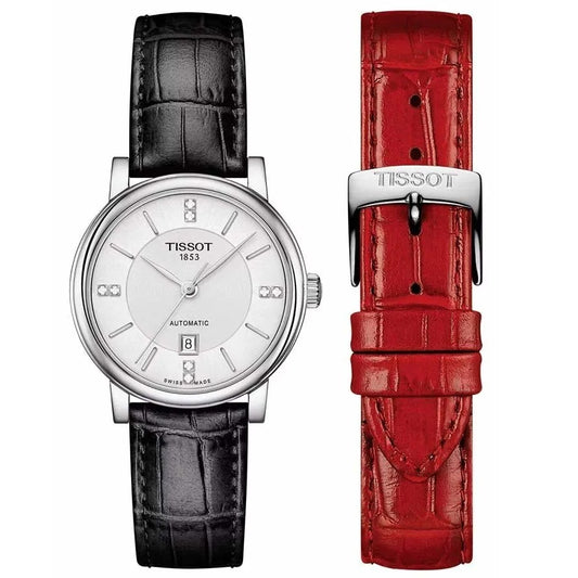 TISSOT modelis CARSON AUTOMATIC W-DIAMONDS - Special Pack + Extra Strap