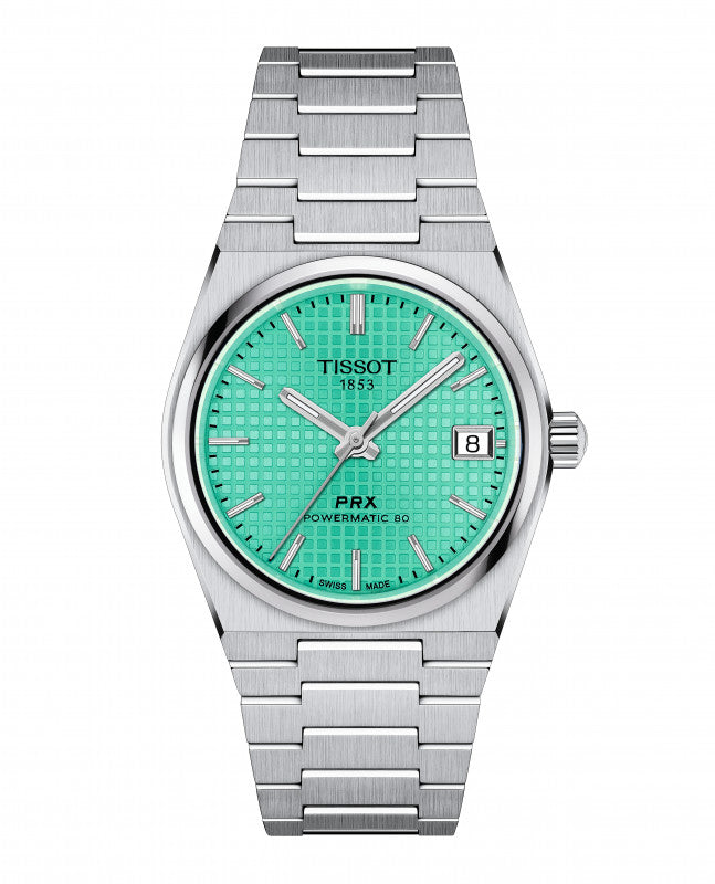 TISSOT PRX – POWERMATIC 80 ИЗУМРУДНО-ЗЕЛЕНЫЕ T1372071109101