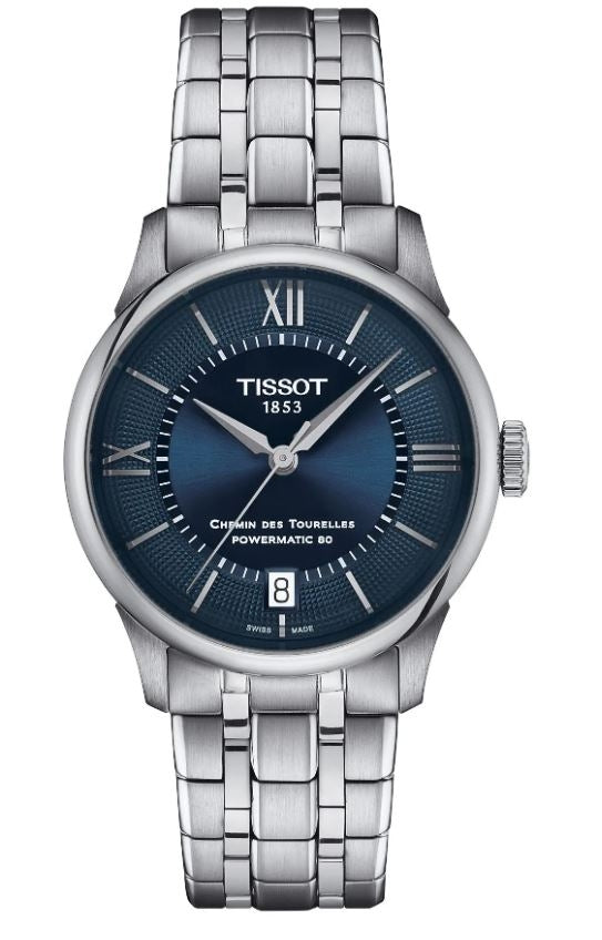 TISSOT CHEMIN DES TOURELLES POWERMATIC 80 - BLUE T1392071104800