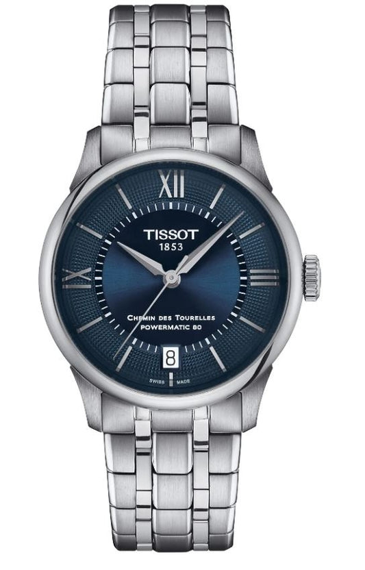 TISSOT CHEMIN DES TOURELLES POWERMATIC 80 - BLUE T1392071104800