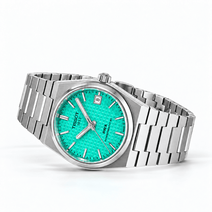 TISSOT PRX – POWERMATIC 80 ИЗУМРУДНО-ЗЕЛЕНЫЕ T1372071109101