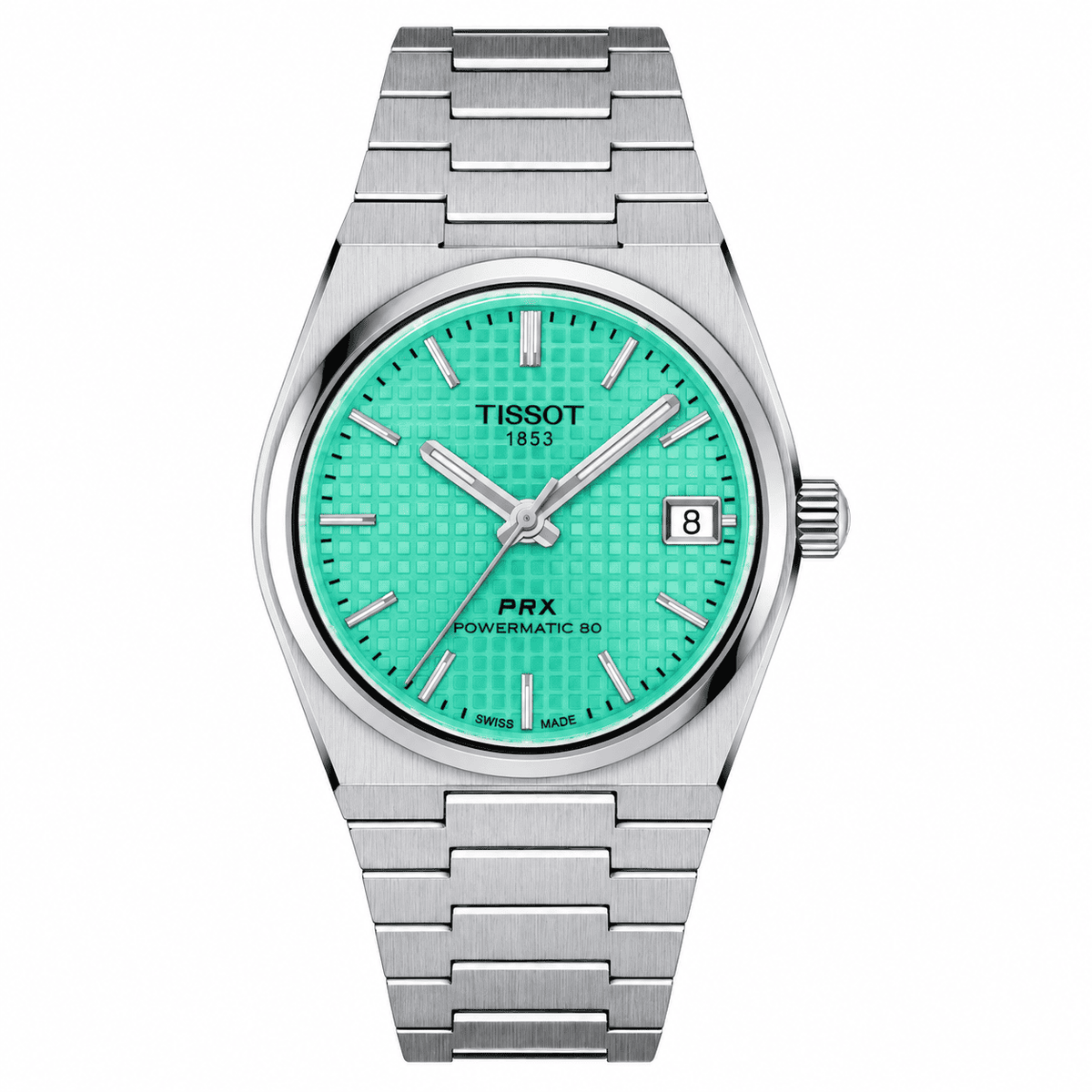 TISSOT PRX – POWERMATIC 80 ИЗУМРУДНО-ЗЕЛЕНЫЕ T1372071109101