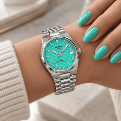 TISSOT PRX – POWERMATIC 80 ИЗУМРУДНО-ЗЕЛЕНЫЕ T1372071109101