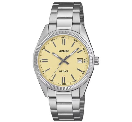 CASIO COLLECTION UNISEX DATE - YELLOW - UNISEX UTP-1302PD-9AVEF