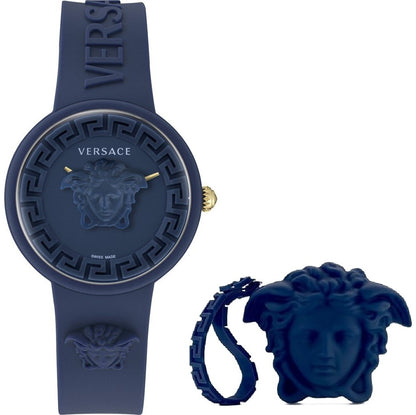 VERSACE modelis MEDUSA POP 3H + VERSACE BLUE SILICON PURSE