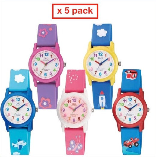 Q&Q FASHION modelis VR99_PACK 5 KIDS WATCHES / 5 OROLOGI BIMBO