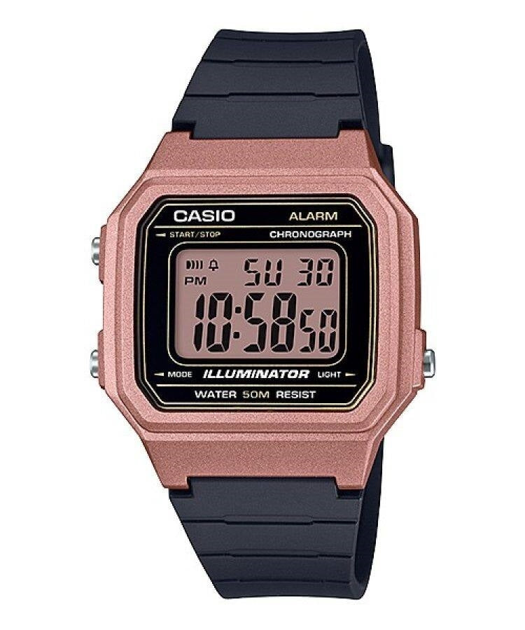 CASIO TIMELESS COLLECTION modelis SPORT ILLUMINATOR WR 50M, ALARM, CHRONOGRAPH - BRONZE - METAL SERIE
