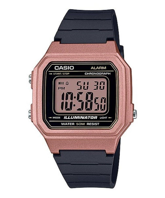 CASIO TIMELESS COLLECTION modelis SPORT ILLUMINATOR WR 50M, ALARM, CHRONOGRAPH - BRONZE - METAL SERIE