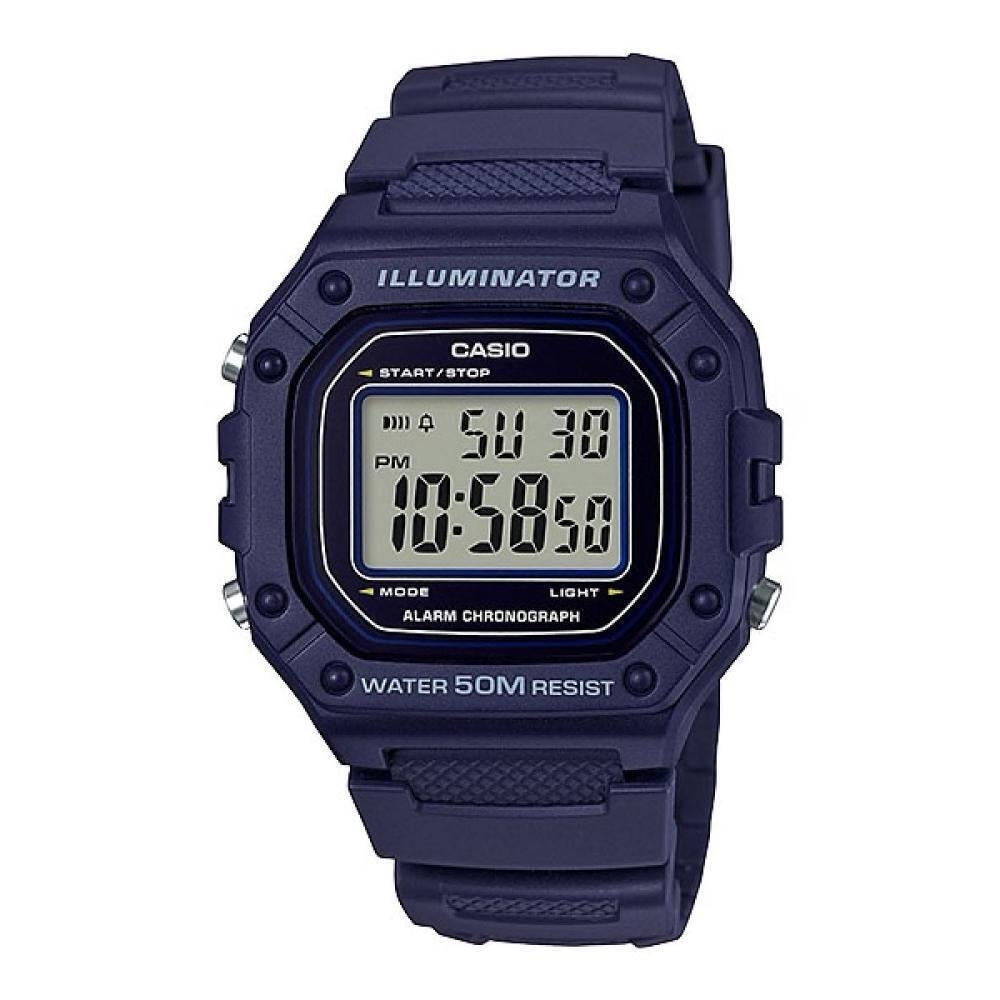 CASIO TIMELESS COLLECTION modelis SPORT ILLUMINATOR WR 50M, ALARM, CHRONOGRAPH - BLUE