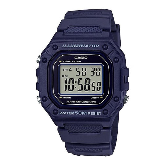 ?CASIO TIMELESS COLLECTION modelis SPORT ILLUMINATOR WR 50M. ALARM. CHRONOGRAPH - BLUE