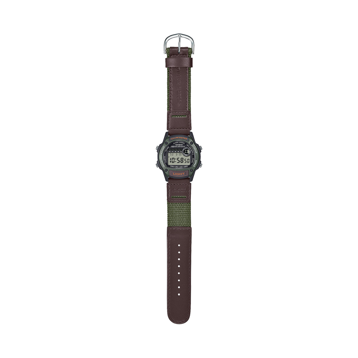 CASIO SPORT ILLUMINATOR SMALL WRIST 36.6mm case - GREEN W-220HF-3AVEF