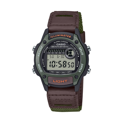 CASIO SPORT ILLUMINATOR SMALL WRIST 36.6mm case - GREEN W-220HF-3AVEF