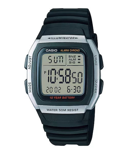 CASIO COLLECTION ILLUMINATOR 10 YEARS BATTERY W-96H-1AVDF