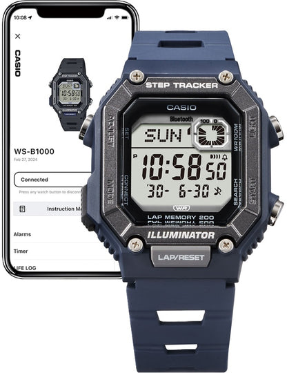 CASIO COLLECTION STEP TRACKER LAP 200 Bluetooth - BLUE WS-B1000-2AVEF