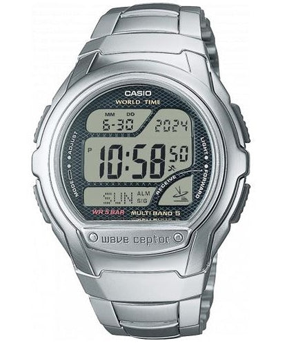 CASIO WAVE CEPTOR - WORLD TIME, RADIO CONTROLLED, Radio signal receiver (EU - USA - Japan) WV-58RD-1AEF
